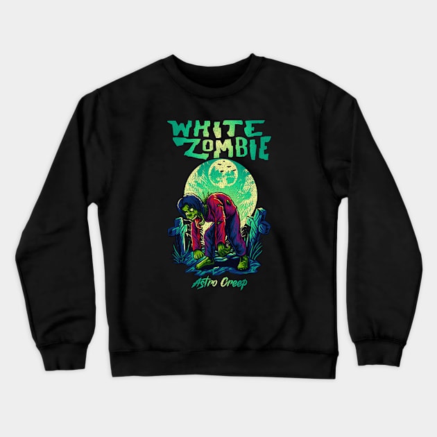 White Zombie Astro Creep Crewneck Sweatshirt by Pnolpinot